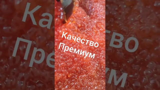 вот так выглядит настоящая икра нерки.