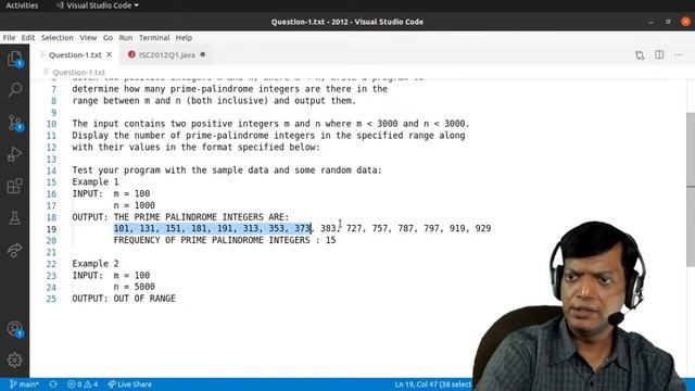 Prime Palindrome Integer | ISC Computer Science Practical 2012 | Q1 | SOLVED | Java смотреть онлайн