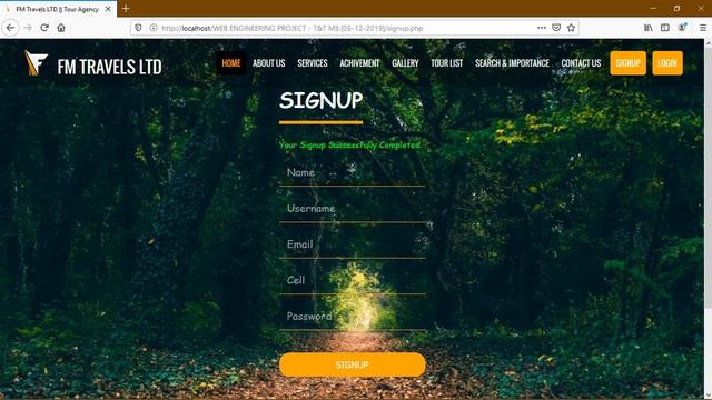 Tour & Travel Management System | Web Application Project | 100% Raw HTML, CSS & PHP | No framework