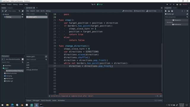 Random Level Generation with a Walker - Godot Tutorial смотреть онлайн
