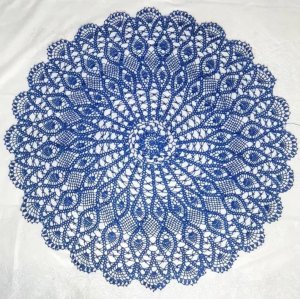 Салфетка крючком 15 часть (53 - 55 ряды). МАСТЕР КЛАСС. Doily