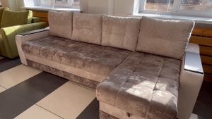 Диван "Комфорт 3 -  с 1 стационарной  оттоманкой.