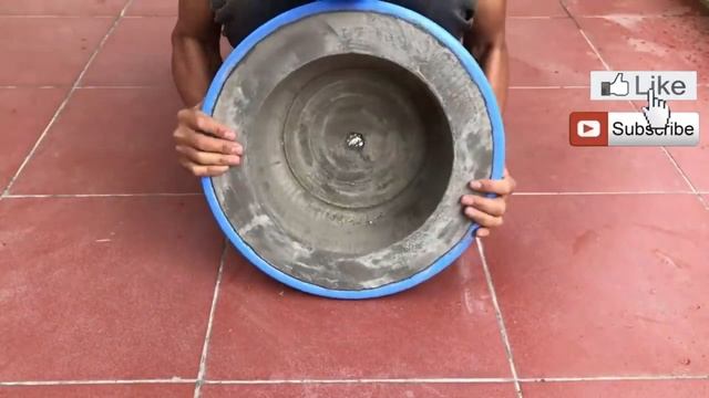 Цветочный горшок из цемента (кашпо) - Поделки для сада и дачи 11! смотреть онлайн