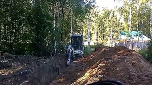 Работа мини экскаватора Bobcat 331D в Ярославле