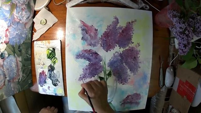 Как нарисовать СИРЕНЬ простой способ. смотреть онлайн