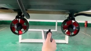 APISQUEEN U92 underwater thruster kit installation and operation demonstration