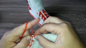 Красивые сапожки на двух спицах для себя и в подарок//МК//37размер