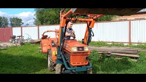 Кубота Bulltra c погрузчиком