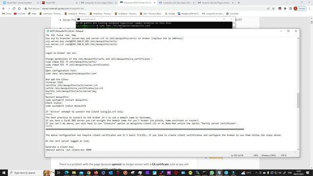 How to install and configure Mosquitto TLS/SSL on lokal device. MQTT Mosquitto Broker part 3. смотреть онлайн
