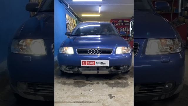 AUDI A3 Замена штатных би-ксеноновых линз на Bi-led линзы iPHCAR i8pro. Ремонт фар. Тверь