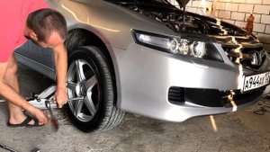 Замена втулок амортизатора Accord 7