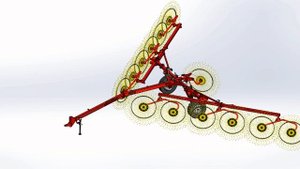 Перевод граблей SWR (Харвест) в положение ворошение