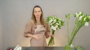 Букет из альстромерии // Альстромерия особенности работы // флористика для начинающих