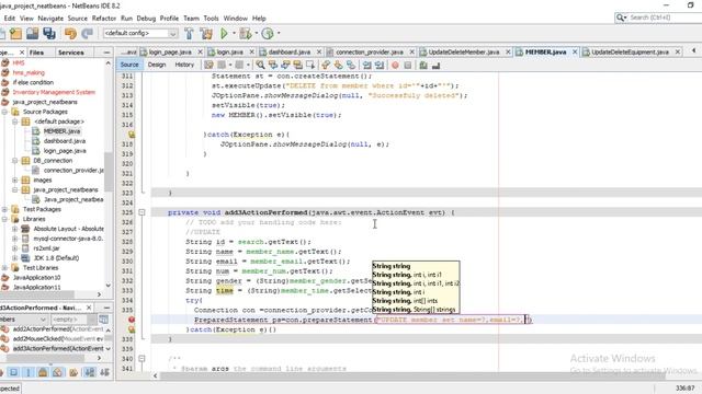 Update data from database|Update button|mysql|Java|Netbeans|