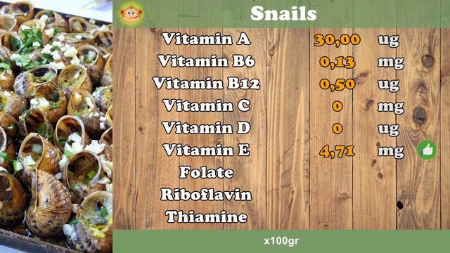How many CALORIES do SNAILS have ?, FIBER, VITAMINS, FATS, CARBOHYDRATES # 76 смотреть онлайн