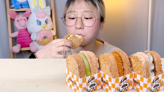 통통한 다쿠아즈🌤️ 마일더스 디저트 먹방 Dessert Mukbang | Dacquoise | ダックワーズ