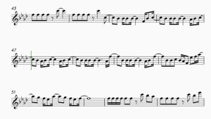 TXT - SUGAR RUSH RIDE - FLUTE/VIOLIN SHEET MUSIC
