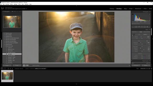 Editing a sunflare photo in Lightroom смотреть онлайн