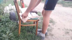 клею шкурку RIDECTION на мой основной самокат #петябондарь)