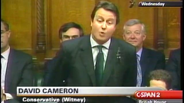 David Cameron first PMQ question, 2002 смотреть онлайн