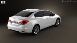 Honda Civic sedan 2013 by 3D model store Humster3D.com