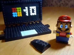 Lego Super Mario building laptop. My MOC. Homemade with Mario