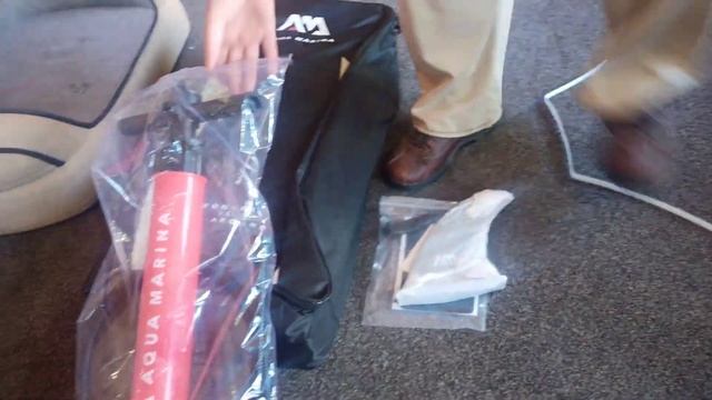 quick look unboxing of aqua Marina super Trip paddle board 2022 version, смотреть онлайн