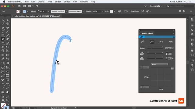 Edit, continue or join sketch paths in Illustrator | DynamicSketch смотреть онлайн