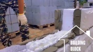 Кладка теплоблока