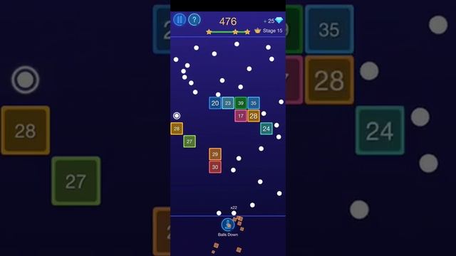 Bricks Breaker Glow Balls Gameplay #Shorts