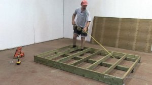 How To Build A Shed - Part 1 Building The Floor