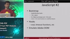 nullcon Goa 2014:- Phone pdf A virtual PDF Analysis Framework by Kiran Bandla