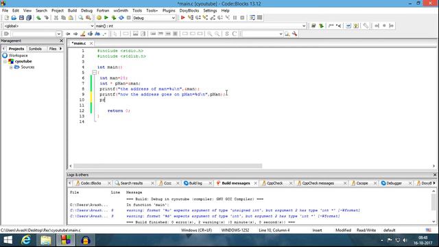 C Programming Tutorial - 44 - Dereference Pointer смотреть онлайн