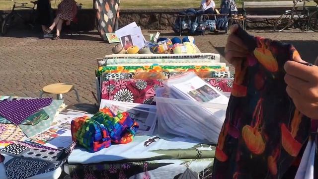 Рынок летом, продаю свои изделия, покупаю ткани для шляпок, купоны тканей для подушек ,пряжа ,обзор смотреть онлайн