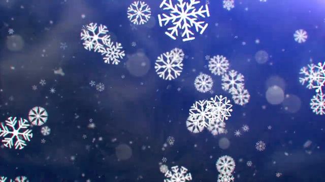 Футаж — Новогодний фон - Снежинки смотреть онлайн