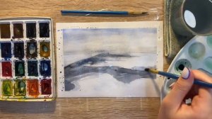 Как нарисовать метель карандашом и акварелью начинающим | Рисунок для детей