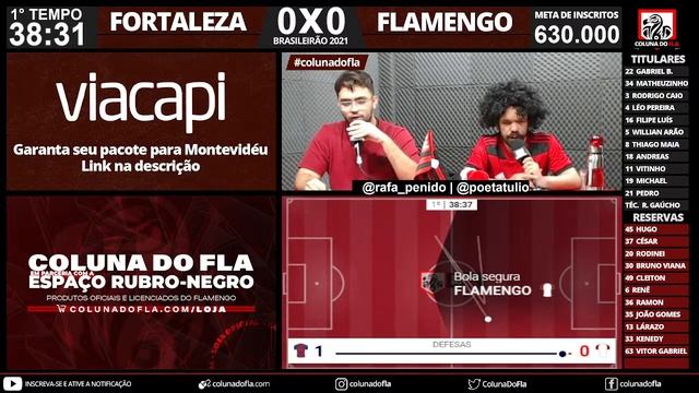 FORTALEZA X FLAMENGO - TRANSMISSÃO AO VIVO - BRASILEIRÃO 2021 25ª RODADA смотреть онлайн