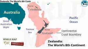 КАРТА МИР (Zealandia 8th Continent)