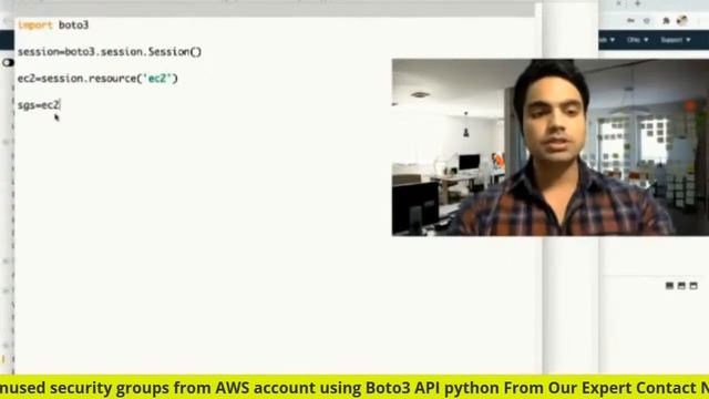 Delete unused security groups from AWS account using Boto3 API python смотреть онлайн