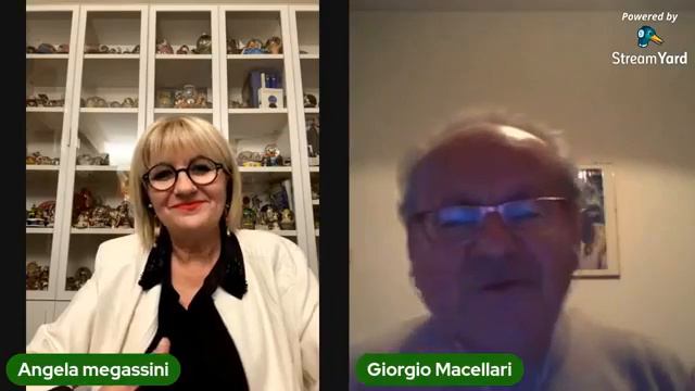 Giorgio Macellari intervista Angela Megassini Un te' con Angelina su Voghera E' смотреть онлайн