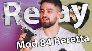 Охолощенный пистолет Retay Mod 84 Beretta 9 мм P.A.K (Хром) видео обзор