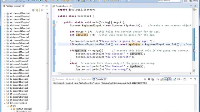 Learn Java Programming - Exercise 04x - If-Else Statements смотреть онлайн