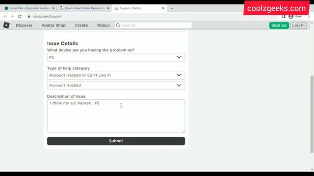 How To Reset Roblox Password Without Email And Phone Number? Coolz Geeks