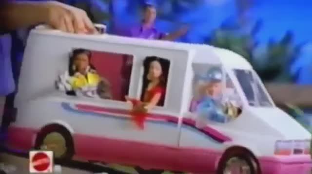 1993 Реклама Машины для Барби Маттел Barbie Golden Dream Motor Home