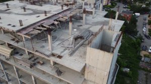 Недостроенный ТРК в Родниках, Москва (Unfinished shopping mall in Rodniki, Moscow) cinematic drone