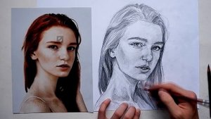 Как Штриховать Скетч? (Портрет в 3/4)