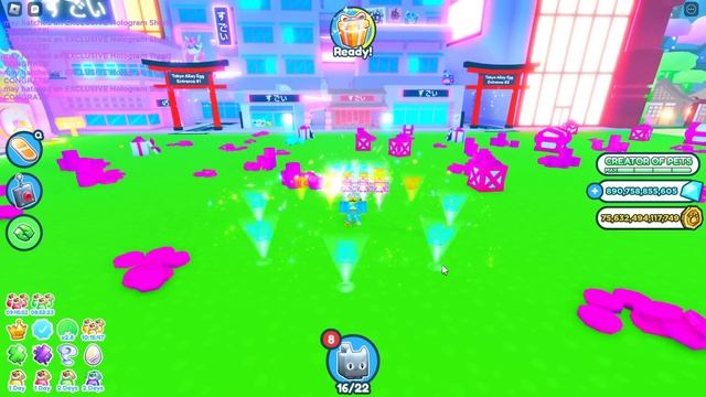 I Got Titanic Hologram Cat! Hatched New Huge Pets! - Pet Simulator X Roblox смотреть онлайн