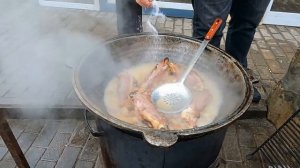 Лучший рецепт в казане! Баранина в вине с овощами!