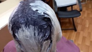 Растяжка цвета.Притемнение корней.Осветление по длине 10/0+10/75+10/76+10/1.