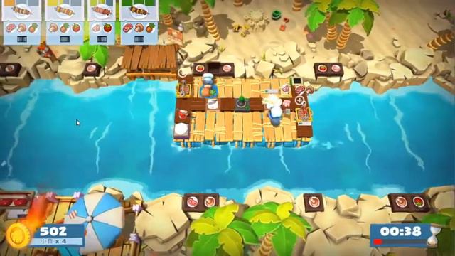 Overcooked! 2　DLC　-　Surf 'n' Turf　單人四星 смотреть онлайн